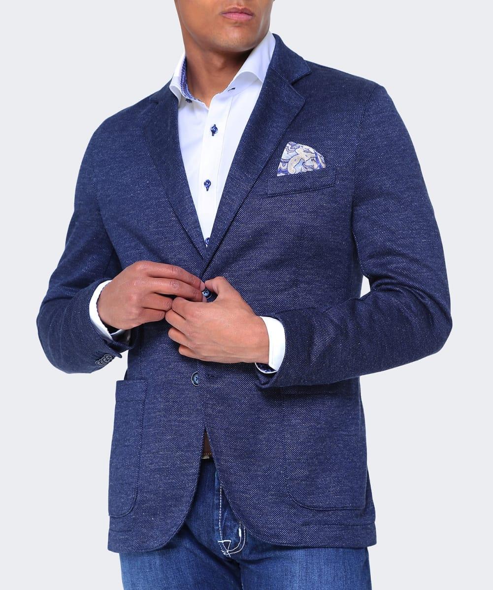 Lyst Circolo 1901 Unstructured Linen Blend Jacket in Blue for Men
